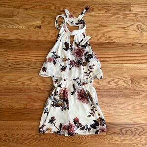 Floral Halter Romper